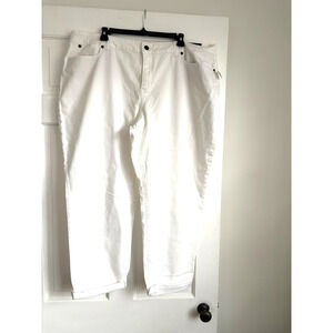 NWT Talbotts Women's White Pants Size 20W Resort Wear